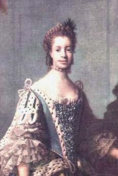 Allan Ramsay Queen Charlotte as painted by Allan Ramsay in 1762. Norge oil painting art